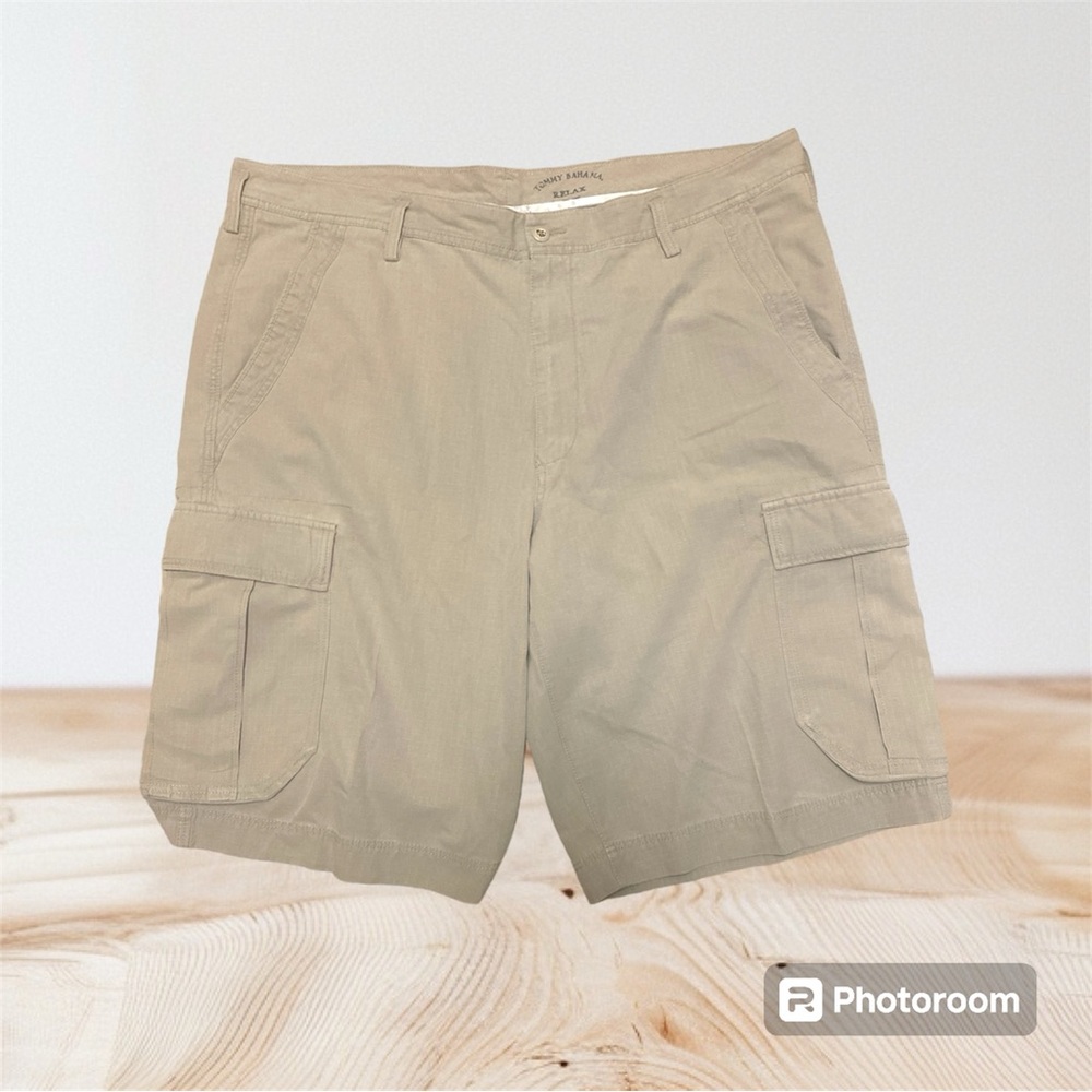 Tommy‎ Bahama Vintage Drk tan Pleated front Silk Shorts Sz 8.EUC *New Old Stock*